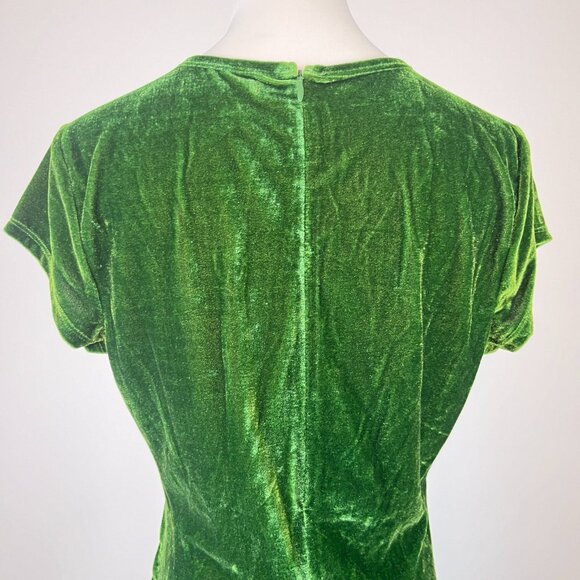 NWOT Reformation Merel Velvet Midi Dress In Green Velvet Size M - Picture 7 of 14